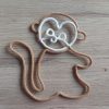 déco SINGE camel et blanc